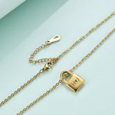 Personalized Name Lock Necklace