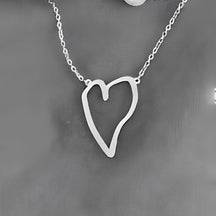Heart Necklace Own Drawing