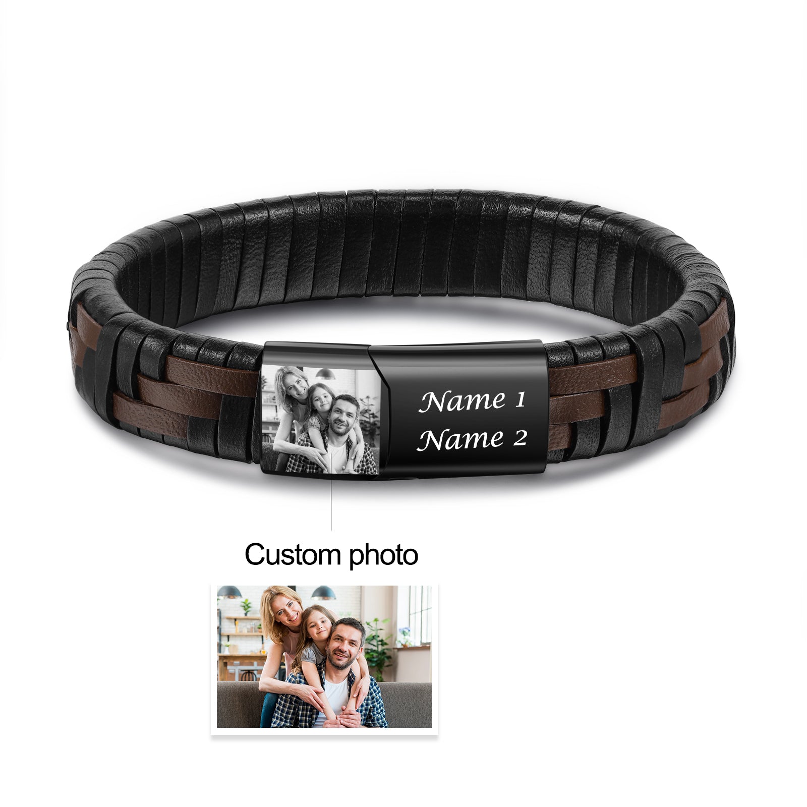 Custom Photo Men Bracelet