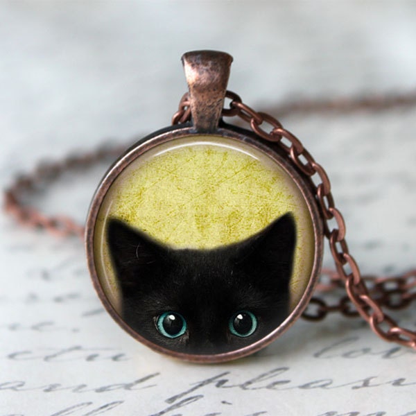 Halloween Black Cat Necklace