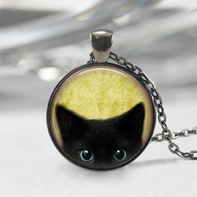 Halloween Black Cat Necklace