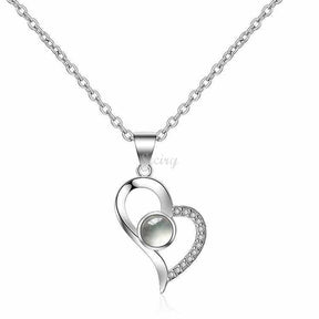 Collier photo projection personnalisé Siciry™ - Forever In My Heart