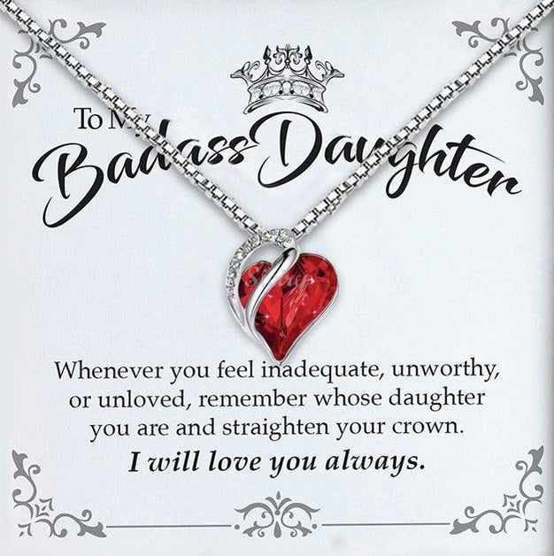 Heart Crystal to My Badass Daughter