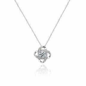 White Gold Necklace - Realistic Rose - To My Love--