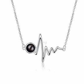 Siciry™ Personalized Projection Photo Necklace - Heartbeat