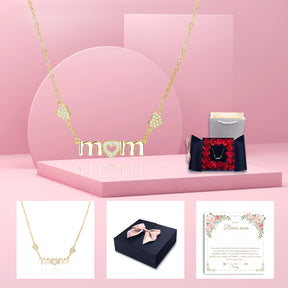Siciry™ To Bonus Mom-Two Hearts Mom-16 Rose Box (White)