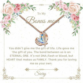 Heart & Wing Necklace To Bonus Mom