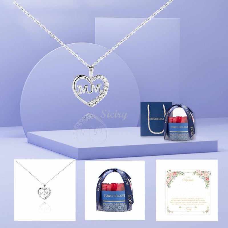 Siciry™ To Step mom-Collier Coeur d'Amour- 