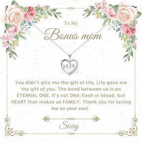 Siciry™ To Bonus Mom-Love Heart Necklace