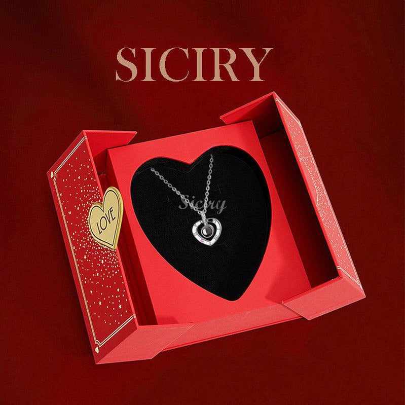 To My Love -100 Languages Projection Necklace