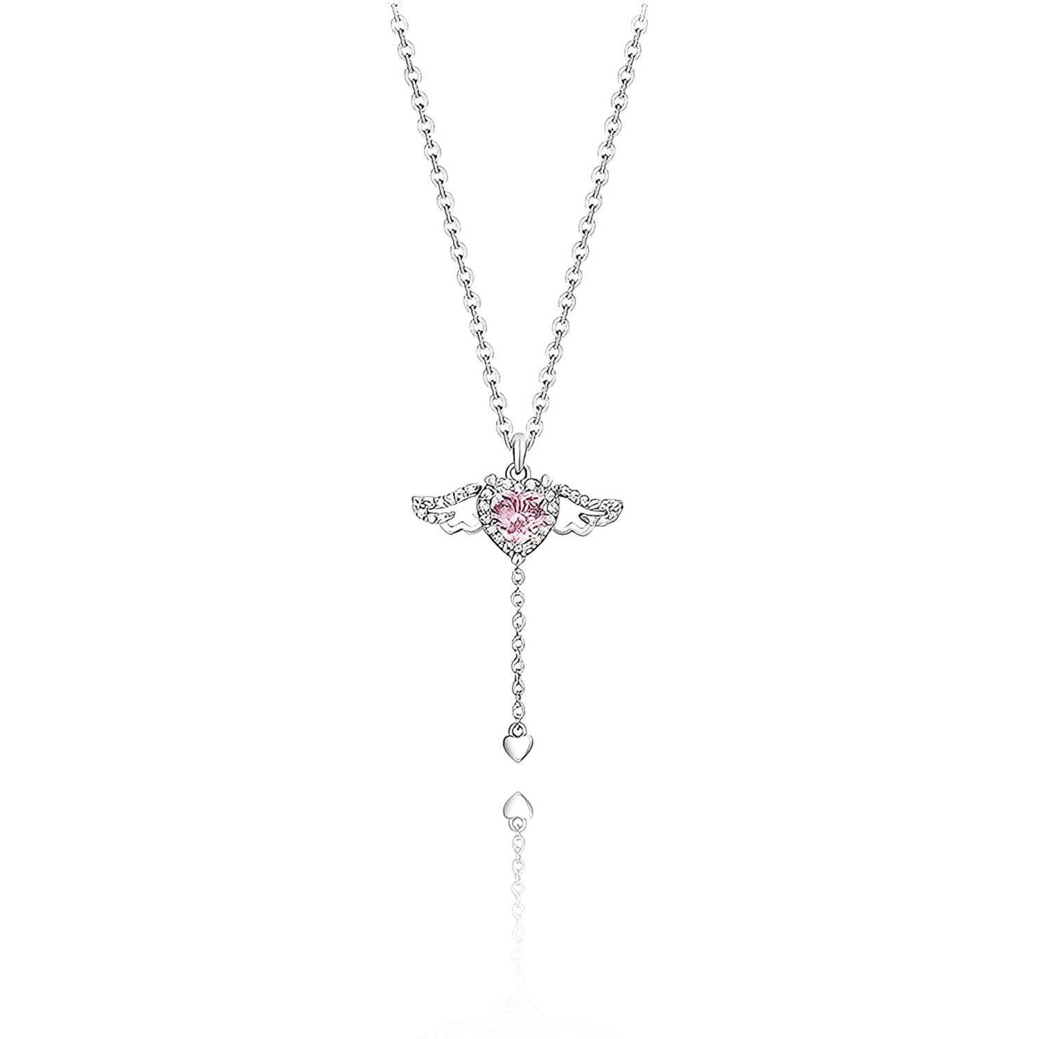 Siciry™ To Wife-Angel Wing Heart  Necklace-Red Apple Box