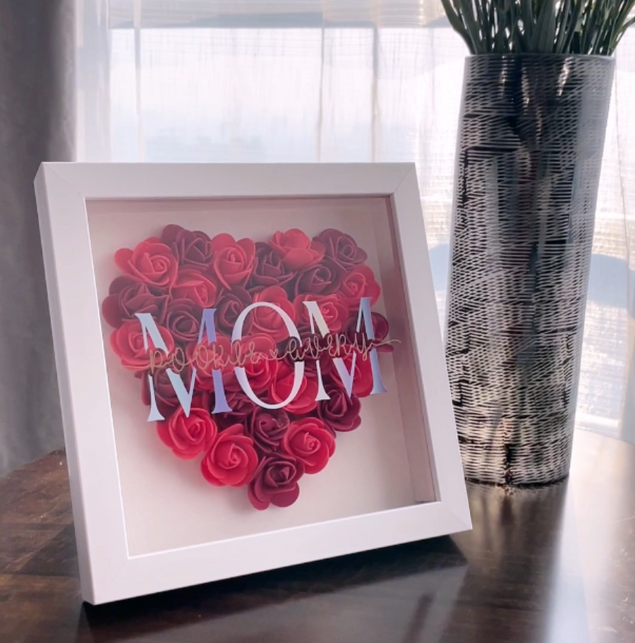 Mom Eternal Flower Photo Frame（Buy 1 Get 1Necklace）