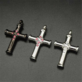 A Piece Of My Heart Lives In Heaven-Souvenir/pendentif urne croix 