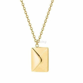 Collier enveloppe lettre d'amour personnalisé To My Badass Daughter 