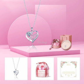 Siciry™ To Step mom-Love Heart Necklace-