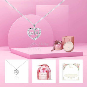 Siciry™ To Step mom-Collier Coeur d'Amour- 