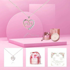 -Siciry™ To My Loving Mom-Love Heart Necklace-