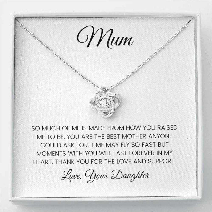 Siciry™ To My Mum - Love Knot Necklace For Mum - I Love You Forever
