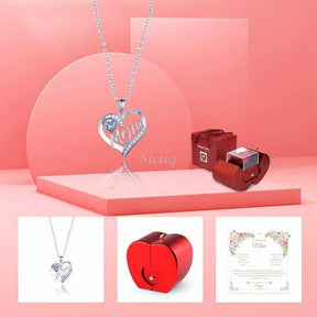 Siciry™ To My Loving Mom-Love Heart Necklace-