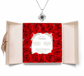 To My Soulmate-100 Languages Projection Necklace