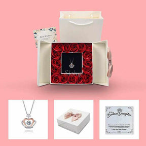 To My Badass Daughter - Luxe Crown Necklace Gift Set