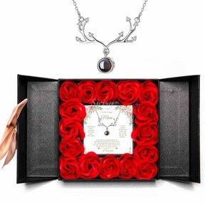 I Love You 100 Languages Projection Necklace