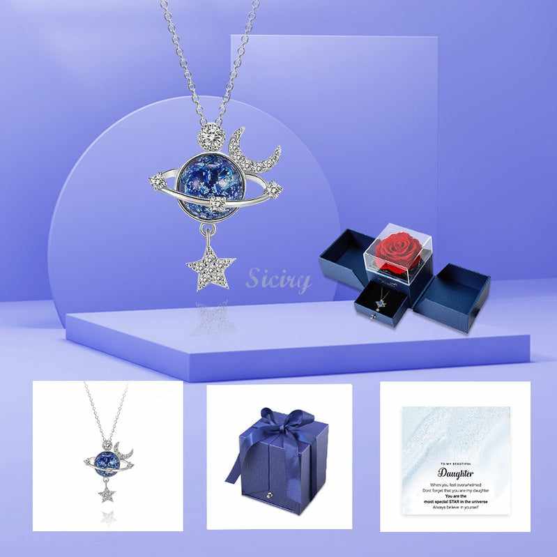 To My Beautiful Daughter-Daughter Special Star Necklace-