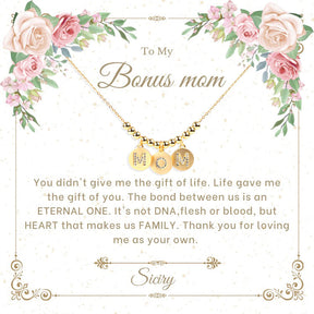 Boîte Siciry™ To My Bonus Mom-Circle Mom-Rose (Noir) 