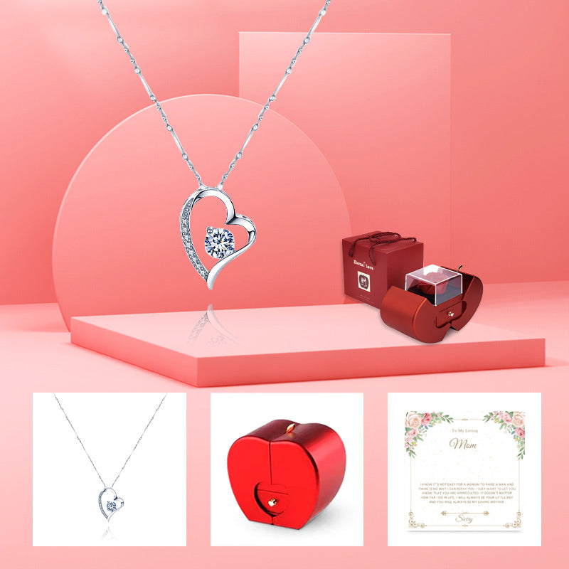 Siciry™ To My Loving Mom-Love Heart Necklace