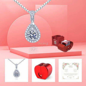 -Siciry™ To My Loving Mom-Love Heart Necklace-