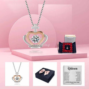 Luxe Crown Necklace - To My Queen