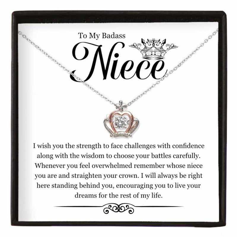 To My Niece- Luxe Crown Necklace Gift Set