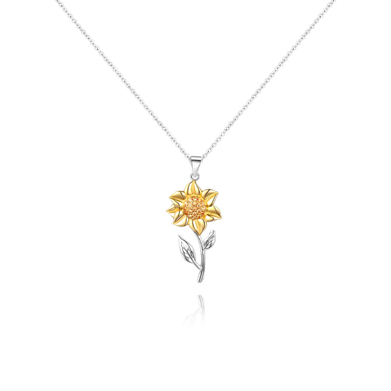 To My Badass Daughter-The Sunflower Pendant Necklace