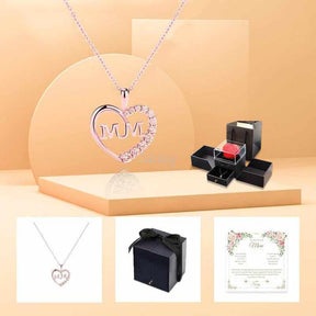 Siciry™ To My Loving Mom-Love Heart Necklace-