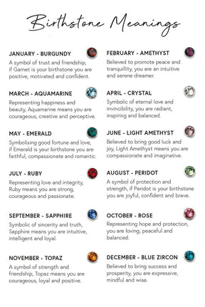 Heart of Love Birthstone Necklace for lover