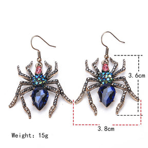 Halloween Earrings Spider Drop Earrings for Women 3D Animal Dangle Earrings Jewelry