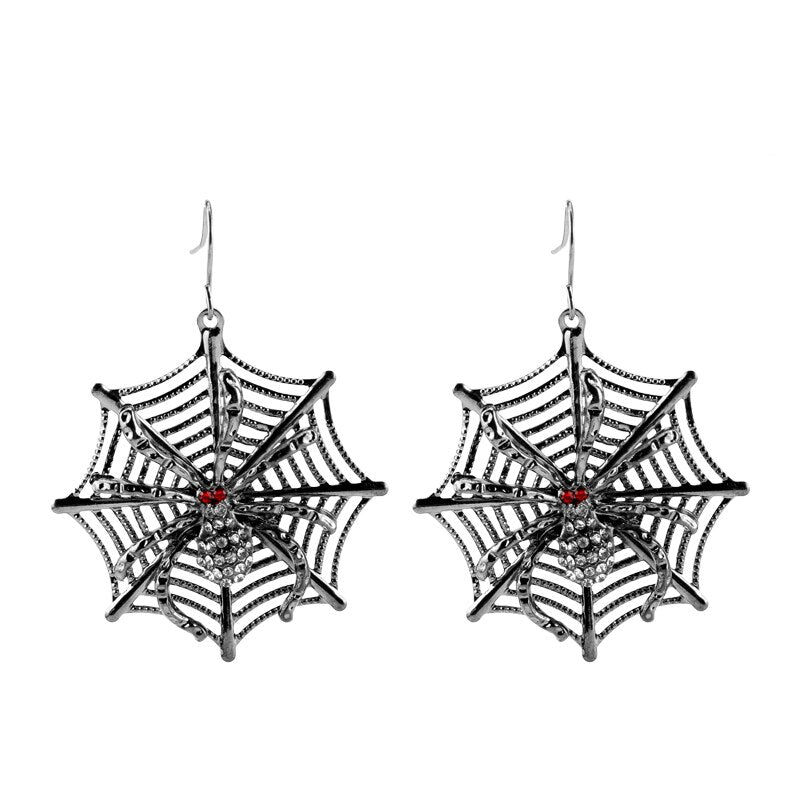 Halloween Earrings All Saints' Day Simulation Black Spider Earrings