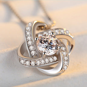 Siciry™ To Loving Mom-Knot Necklace-Red Apple Box