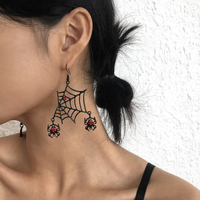 Spider Earrings Halloween Earrings Exaggerated Dark Style European and American Personality Funny Earrings