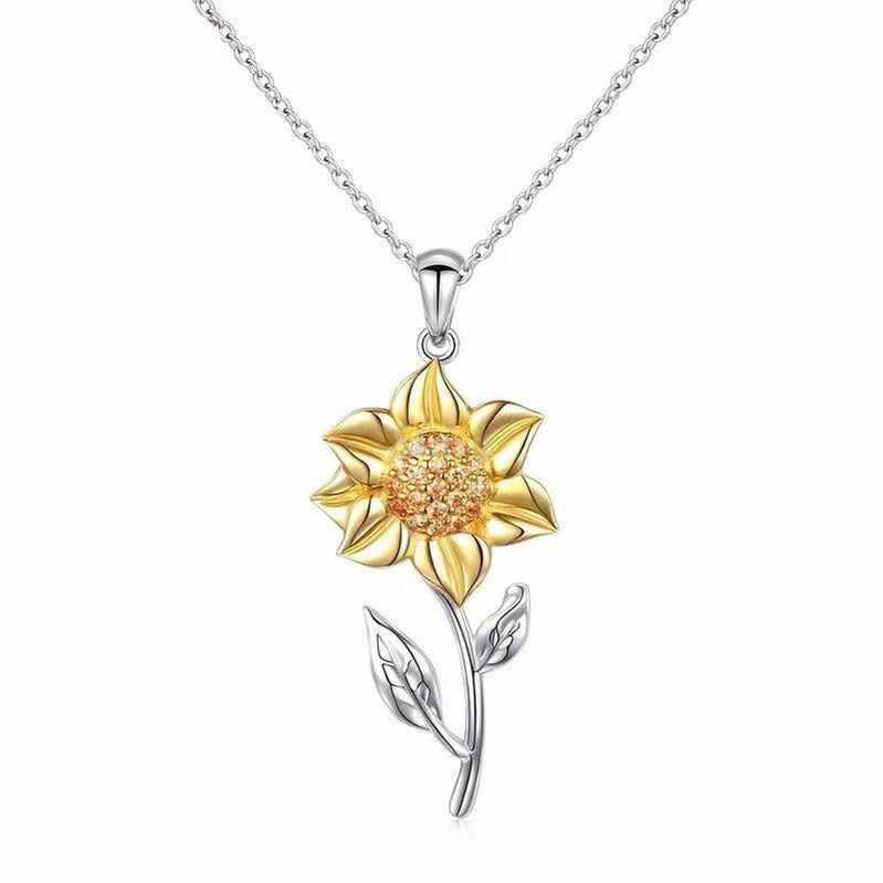 To My Badass Daughter-Le collier pendentif tournesol 