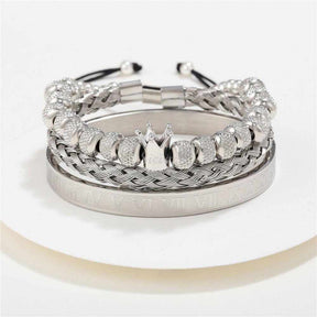 Siciry™ Crown Weave Bracelet Trio