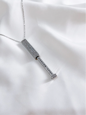 Personalized Secret Message Bar Necklace