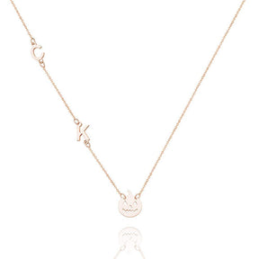 Custom Engraved Necklace Pumpkin Shaped Halloween Gift