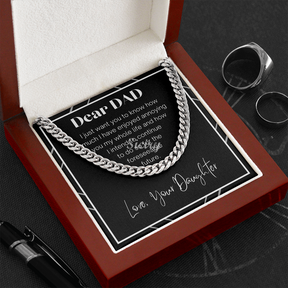 Dear My Dad- Cuban Link Chain - From Daughter