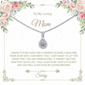 Siciry™ To My Loving Mom-Love Heart Necklace-