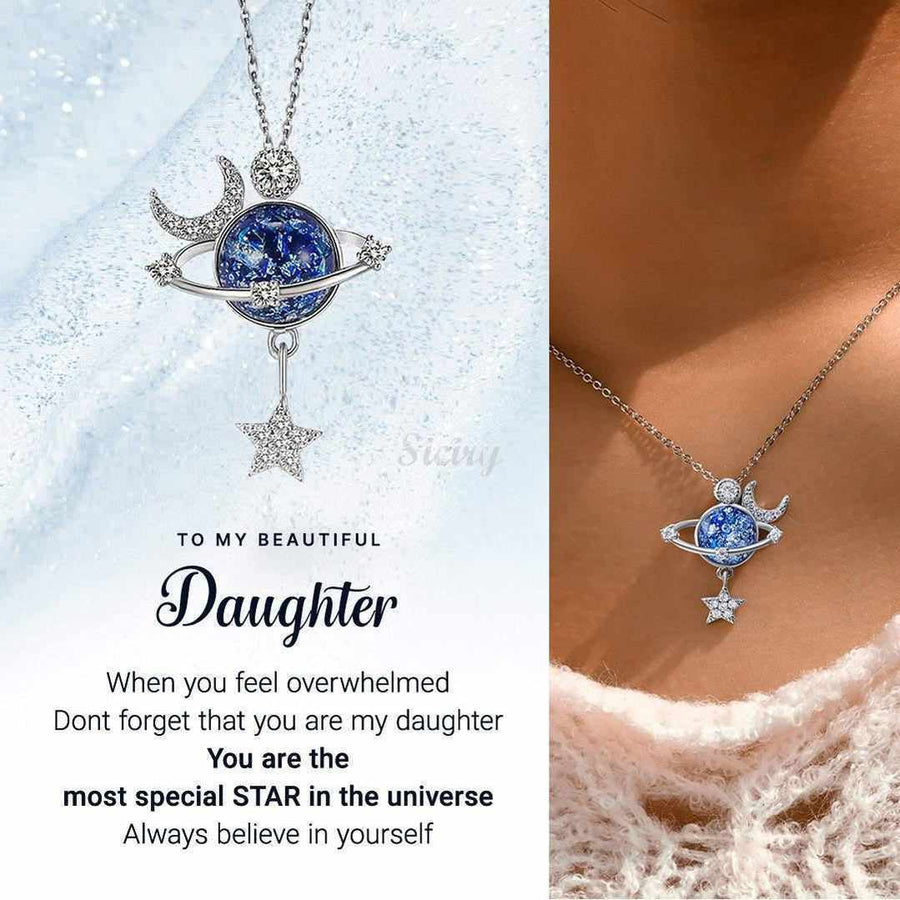 To My Beautiful Daughter-Daughter Special Star Necklace-