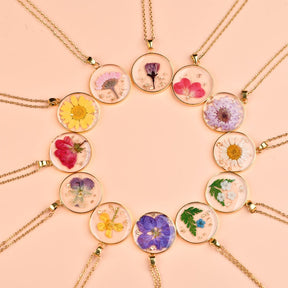 Birthday Flower Necklace