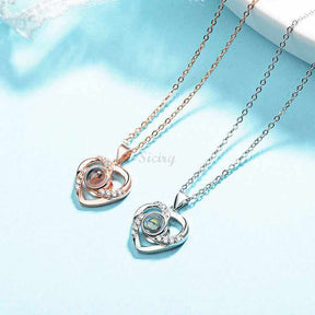 Siciry™ Personalized Projection Photo Necklace - Always Love