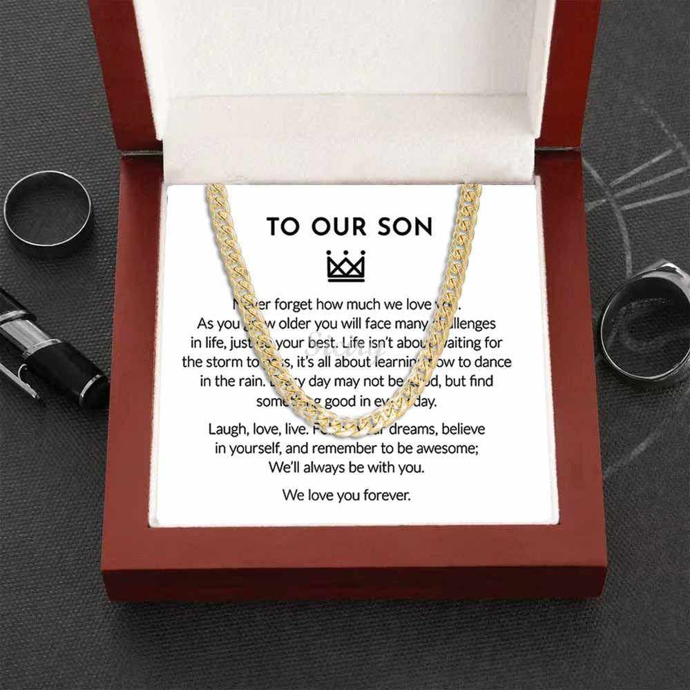 To Our Son/To  My Son - Cuban Link Chain